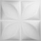 Ekena Millwork Alexa EnduraWall Decorative 3D Wall Panel, White, 19 5/8"W x 19 5/8"H WP20X20ALWH - alternate 1
